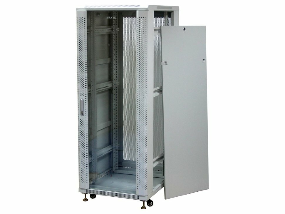 Напольный шкаф 42U, 600x800x2055мм, 19", серый (MAXYS MX-6842-G) фото 1 — 