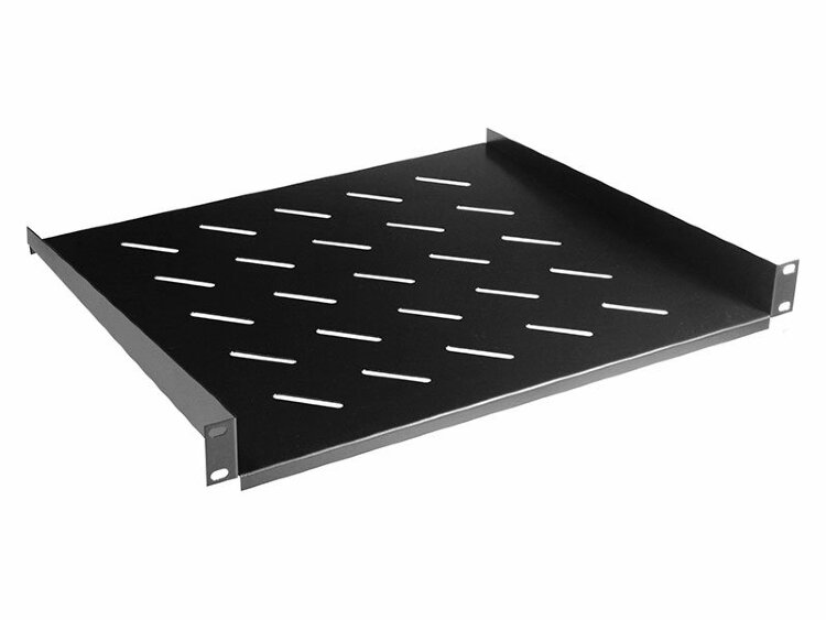 Полка фронтальная, глубина 400мм, 2U, черная &mdash; 